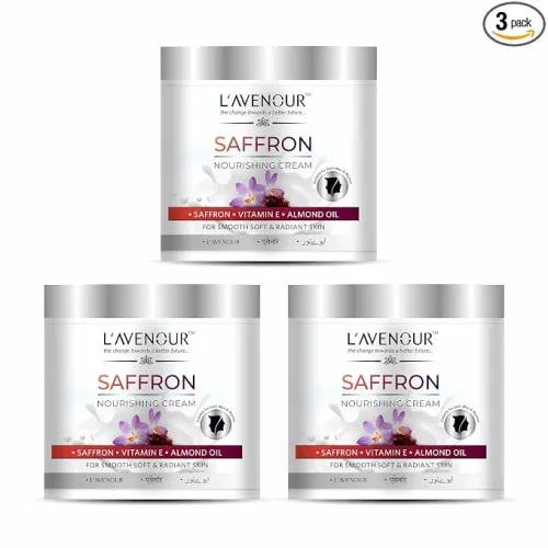 Image of L'avenour Saffron Nourishing Cream 100ml Pack of 3