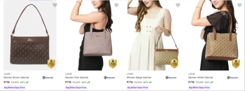 Image of Lavie Handbags at minimum 80% Discount