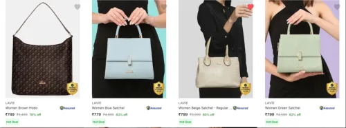 Image of Lavie Handbags upto 80% Discount
