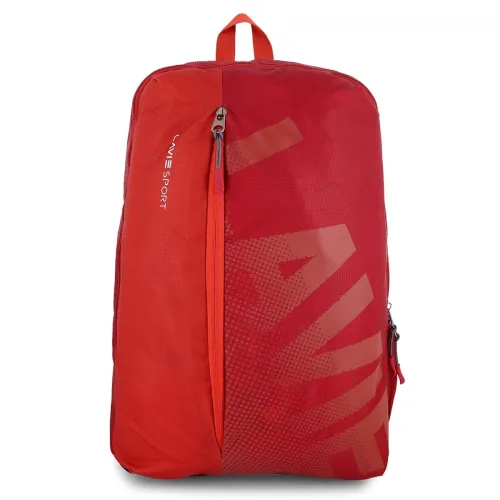 Image of Lavie Osaki 24 Ltrs Red 2 Compartment School Backpack