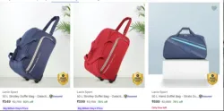 Lavie Sport 120 L Strolley Duffel Bag From ₹549