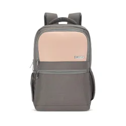 Lavie Sport 45cm Pioneer 24 Litres Laptop Backpack with Trolley Sleeve For Men & Women|Vegan Leather|Office Travel Backpack|Front organizer|Bottle Holder|Fits upto 14" Laptop