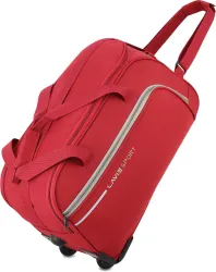 Lavie Sport 50 L Strolley Duffel Bag - Galactic M Small Wheel - Red