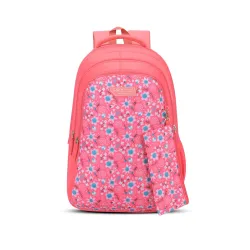 Lavie Sport Amber 36L Pink Backpack | Fits Upto 15 Inch Laptop | Organizer & Bottle Holder |Pencil Pouch | Gift for Men,