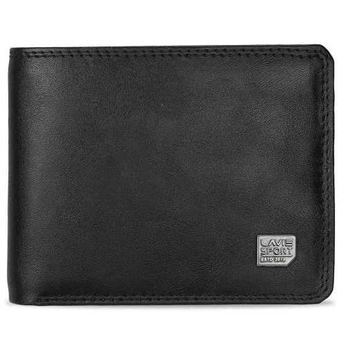 Image of Lavie Sport Banker Classic Bi-Fold Wallet for Men|Matte Finish|2 compartments