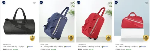 Image of Lavie Sport Duffel Bags at minimum 75% Discount