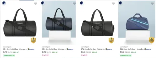 Image of Lavie Sport Duffel Bags upto 89% Discount