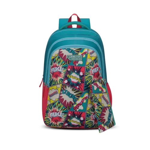 Image of Lavie Sport Fierce 36L Pink-Teal Backpack 