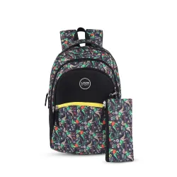 Lavie Sport Fossil Backpack | 22 Liters | Rain Cover | Gift for Boys & Girls