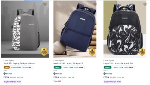 Image of Lavie Sport Laptop Bags at minimum 71% Discount