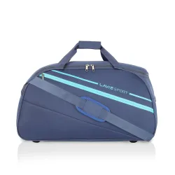Lavie Sport Polyester Strato Medium 55 Cms Duffle Bag | Spacious Duffle Bag for Weekend Getaways, 29 cm, Navy
