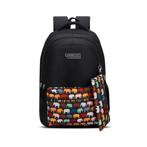 Image of Lavie Sport Tusker 36L Black Laptop Backpack