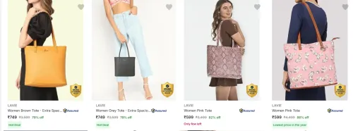 Image of Lavie Totes upto 86% Discount