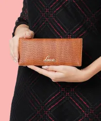  LAVIE Women Casual Tan Artificial Leather Wallet