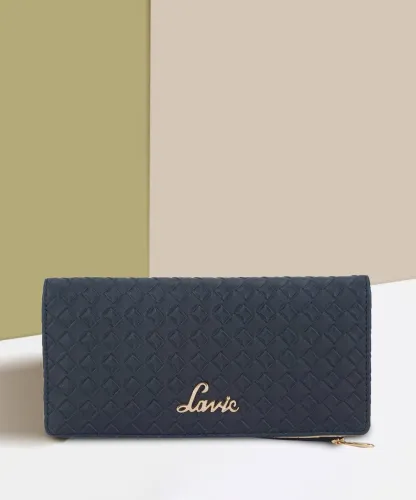 Image of LAVIE  Women Casual Blue Artificial Leather Wallet