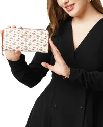 Lavie Women’s White Casual Artificial Leather Wallet