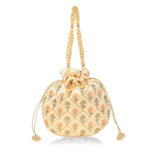 Image of Lavie Women's Amara Round Potli | Ladies Purse Handbag | Rakhi Gift for Sister