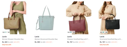 Image of Lavie Womens Handbags upto 85% Discount
