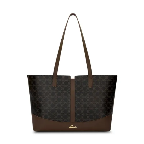 Image of Lavie Women's Mono Freya Monogram Print Tote Bag for Women | Tote Bag for Work
