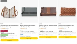 Lavie Womes Bags upto 92% discount 