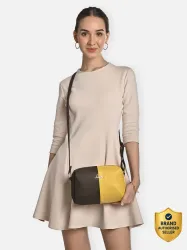 LAVIE Yellow Women Sling Bag Tori VT Colorblock Sling Bag