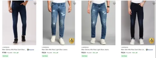 Image of Lawman Men's Jeans upto 75% Discount