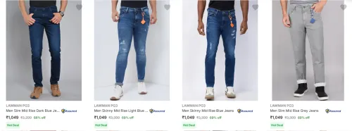 Image of Lawman Pg3 Men's Jeans upto 69% Discount