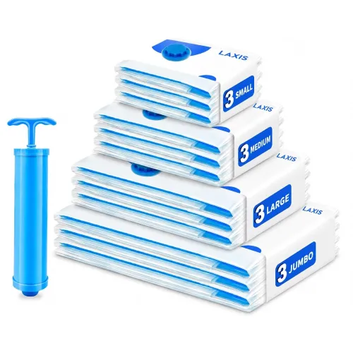 Image of LAXIS Reusable Vacuum Storage Bags (Set of 12)