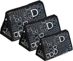 LAXMI Women Black Pouch (Pack of 3)