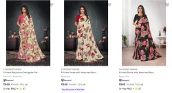 Laxmipati Sarees Womens Sarees upto 72% Discount