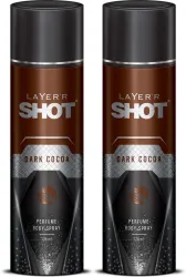LAYERR Visit store Shot Dark Cocoa Deodorant Spray  -  For Men (240 ml, Pack of 2)