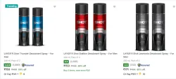 Layer R Deodorant Spray Starting @ ₹150