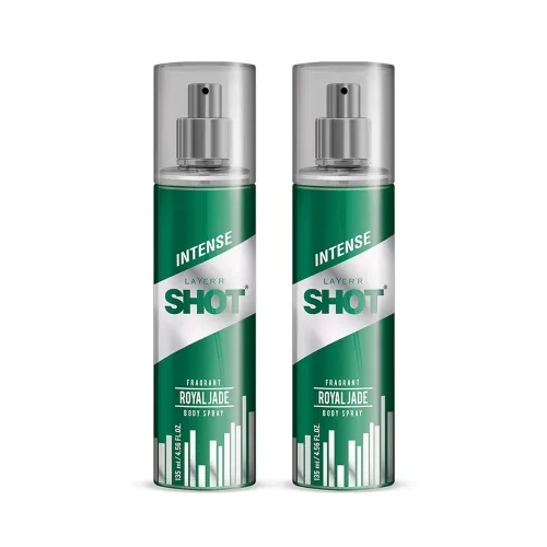 Image of Layer'r Shot Royal Jade Fragrant Body Spray Combo For Men 2 x135ml 