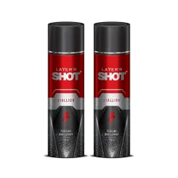Layerr Shot Stallion Body Spray For Men - 2 x 120ml Each | 
