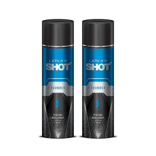 Image of Layer'r Shot Thunder Men’s Body Spray - 2 x 120ml Each