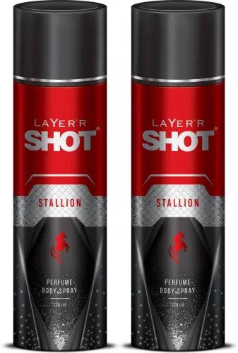 Image of LAYER'R Shot Stallion Deodorant Spray - For Men (240 ml, Po2)