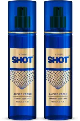LAYERR Shot Alpine Fresh Body Spray 135ml * pack of 2