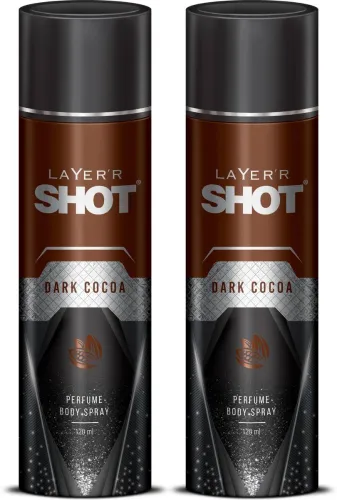 Image of LAYERR Shot Dark Cocoa Deodorant Spray Pack of 2)