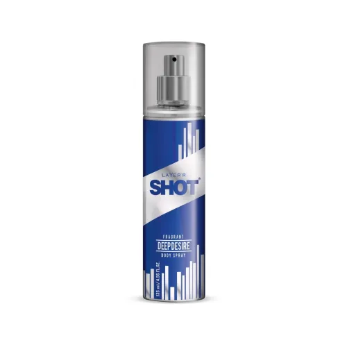 Image of Layer'r Shot Deep Desire Deodorant Spray For Men- 135 ml | Long-Lasting Premium Fragrance With Masculine Scent | All-Day