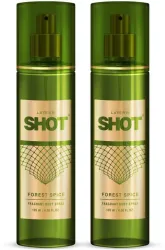 LAYERR Shot Forest Spice Long Lasting Fragrance Body Spray (135 ml each) Body Spray  -  For Men (270 ml, Pack of 2)