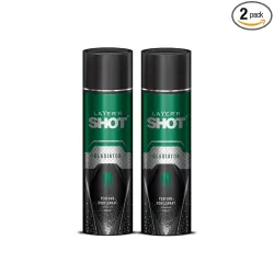 Layer'r Shot Gladiator Body Spray for Men, 120ml Pack of 2
