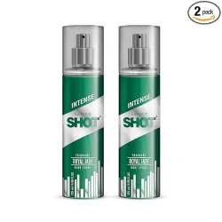 Layerr Shot Royal Jade Fragrant Body Spray Combo For Men 2 x135ml | Long-Lasting Premium Fragrance Herbal & Fruity Blen