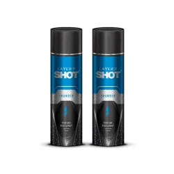 Layer'r SHOT Thunder Body Spray for Men, 120ml Pack of 2