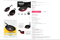 LAZYwindow Maroon Metal Cookware Set