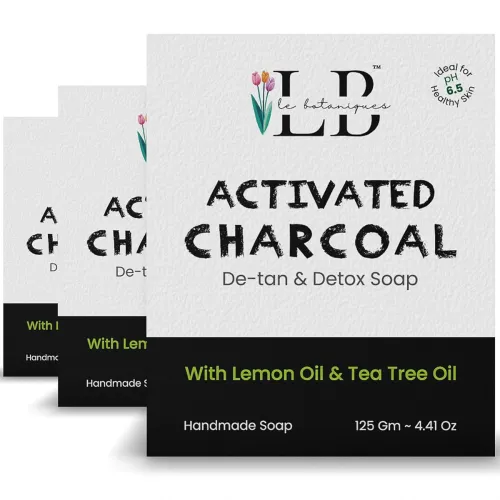 Image of LB LEBOTANIQUES Charcoal Exfoliating Handmade Soap Bar