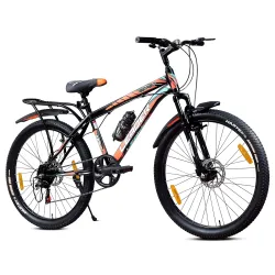 Leader Beast 26T IBC Premium 7 Speed Cycle for Men with Front Suspension & Dual Disc Brakes | Gear Bicycle for Men