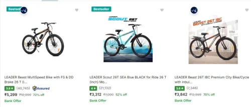 Image of Leader Cycle at minimum 50% Discount