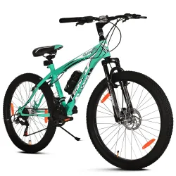 Leader Gladiator 26t Multispeed (21 Speed) Gear Cycle | Free Pan India Installation | Disc Brake (26T, SEA Green Black),