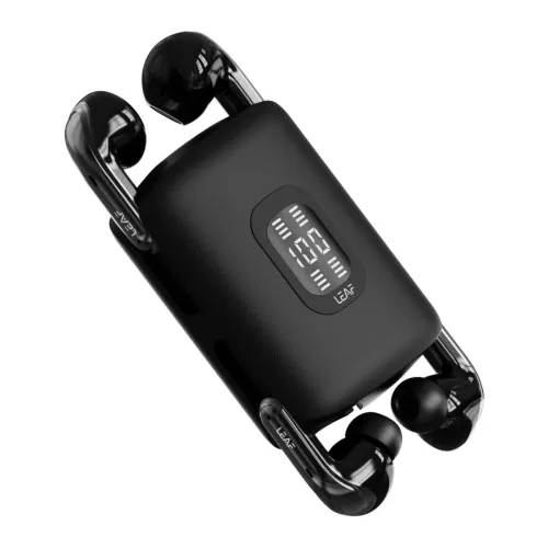 Image of Leaf Buds X714 True Wireless 4 in 1 Earbuds (Carbon Black