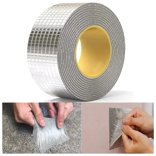 Image of Leakage Repair Waterproof Tape for Pipe Leakage Roof Water Leakage Solution Aluminium Foil Tape Waterproof Adhesive Tape
